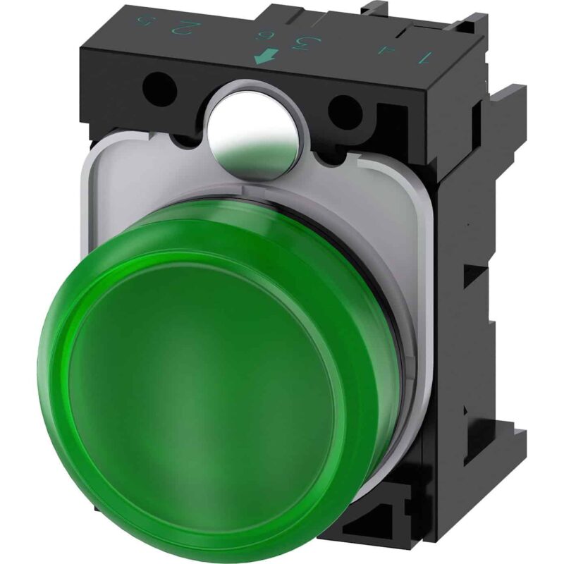 Lampa de semnalizare LED verde 110VAC - SKU:  3SU1103-6AA40-1AA0