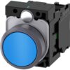 Buton comanda cu revenire 1ND albastru  - SKU:  3SU1130-0AB50-1BA0