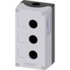 Cutie pentru comanda Siemens, neechipata, 3 butoane, AB1, IP66 - SKU:  3SU1803-0AA00-0AB1
