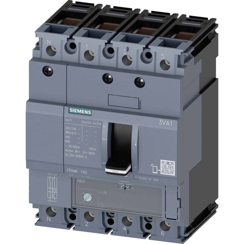 Intreruptor automat MCCB TM220 4P 55kA reglabil 40A - SKU:  3VA1140-5EE46-0AA0