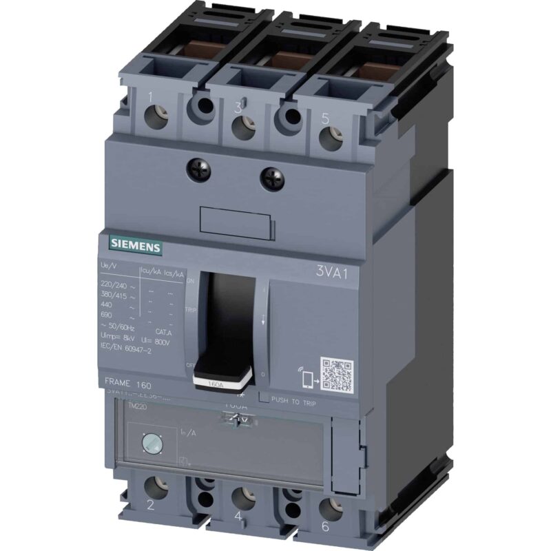 Intreruptor automat MCCB 3P 55kA reglabil 50A  - SKU:  3VA1150-5EE36-0AA0