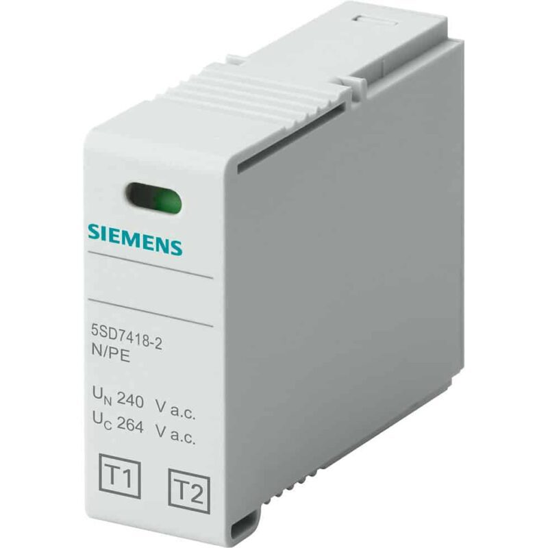 Limitator de supratensiune AC Siemens, N-PE, eclator, tip B+C, 254VAC - SKU:  5SD7418-2