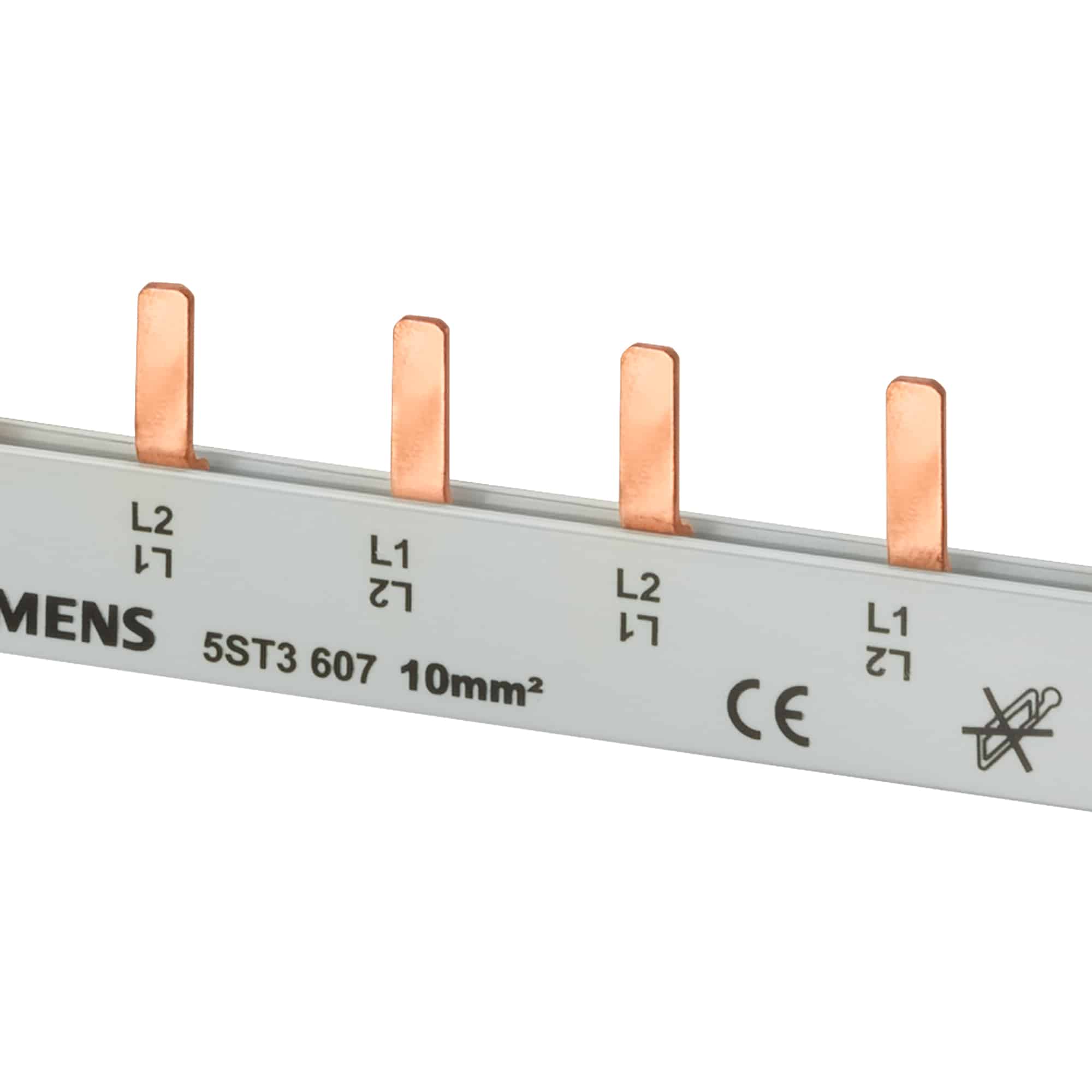 Bareta de alimentare 2P tip pin, 12 module, 80A - SKU: 5ST3704