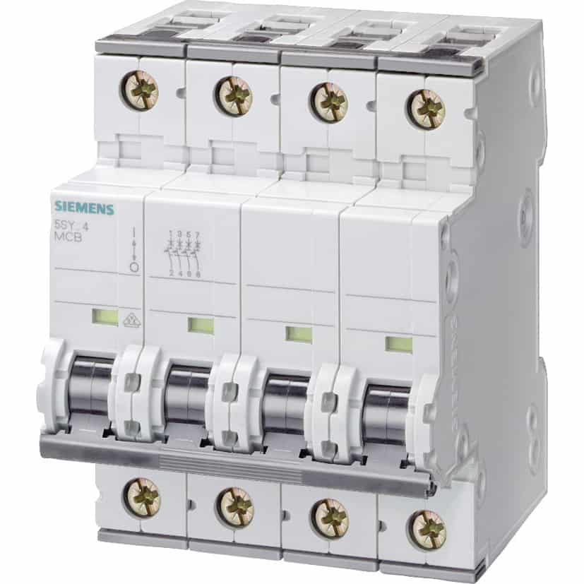 Disjunctor tetrapolar Siemens 3P+N 16A curba C 6kA - SKU: 5SY6616-7