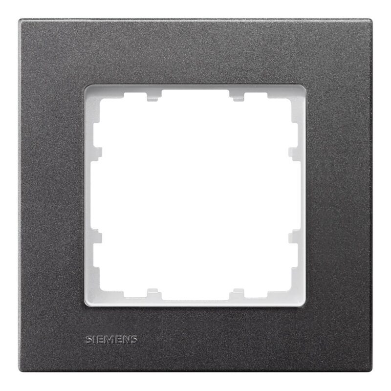 Rama decorativa aparataj unitar universala, 1 post, carbon metalic - SKU:  5TG1111-2