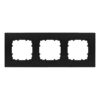 Rama decorativa universala Siemens Delta Miro, 3 posturi, negru - SKU:  5TG1113-0SB