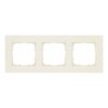 Rama decorativa aparataj unitar universala, 3 posturi, crem - SKU:  5TG1113-3