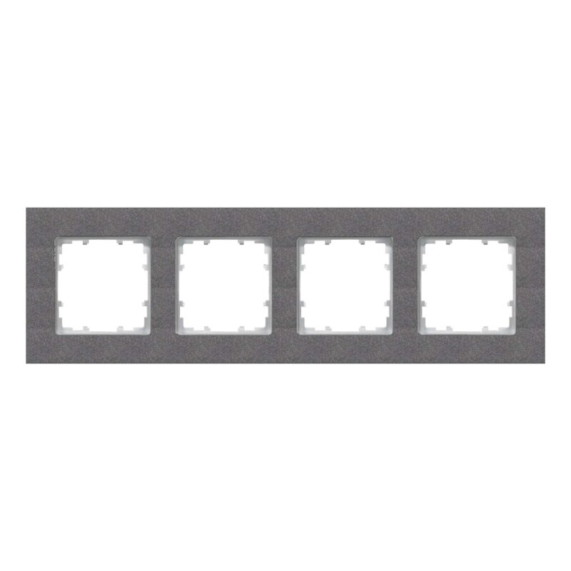 Rama decorativa universala 4 posturi carbon metalic Delta Miro - SKU:  5TG1114-2