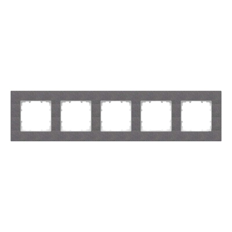Rama decorativa universala 5 posturi carbon metalic Delta Miro  - SKU:  5TG1115-2