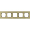 Rama decorativa aparataj unitar universala, 5 posturi, oxid galben - SKU:  5TG1125-3