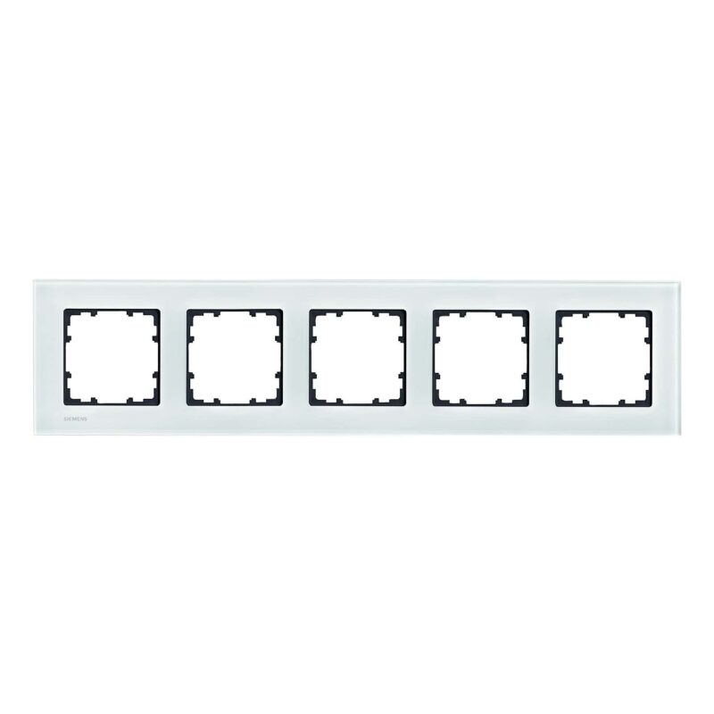 Rama decorativa aparataj unitar, 5 posturi, cristal verde, Delta Miro  - SKU:  5TG1205-0