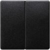 Clapeta intrerupator unitar dubla, carbon metalic Delta Line - SKU: 5TG6225