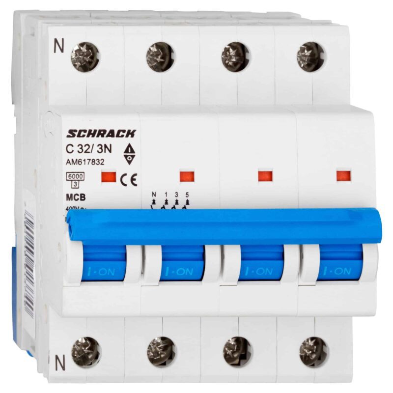 Intreruptor automat modular tetrapolar 32A, curba C, 6kA - SKU:  AM617832