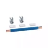 Conector PE/N banda cupru flexibila, 100A, 180mm  - SKU:  N75B