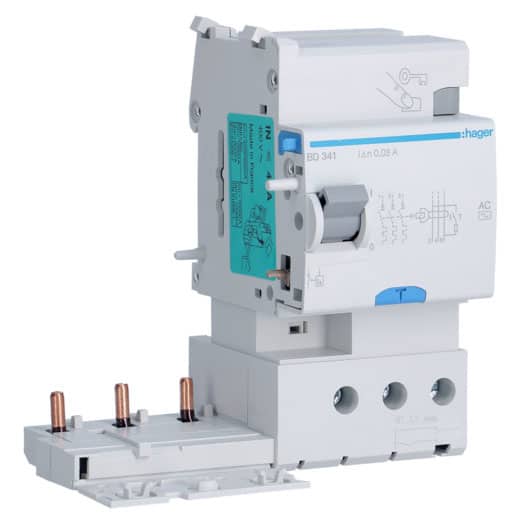 Bloc diferential 3P 40A 30mA tip AC 10kA - SKU:  BD341N