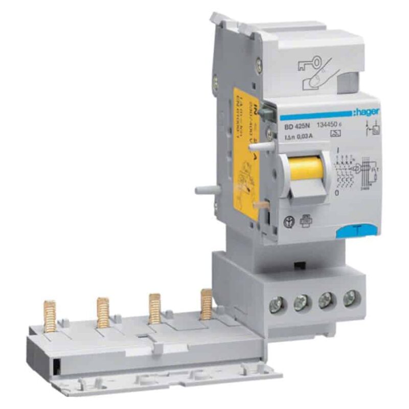 Bloc diferential 4P 25A 30mA tip A 10kA - SKU:  BD425N