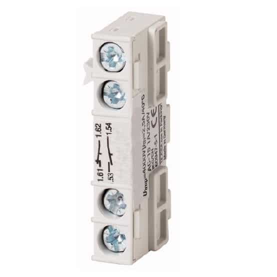 Contact auxiliar frontal 1NO+1NC pentru protectoare motor BE5/BE6 - SKU:  BE082882