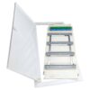Rama inalta cu usa si insert pentru tablou electric metalic incastrat in caramida, 48 module, 4x12 - SKU: BK071104-F