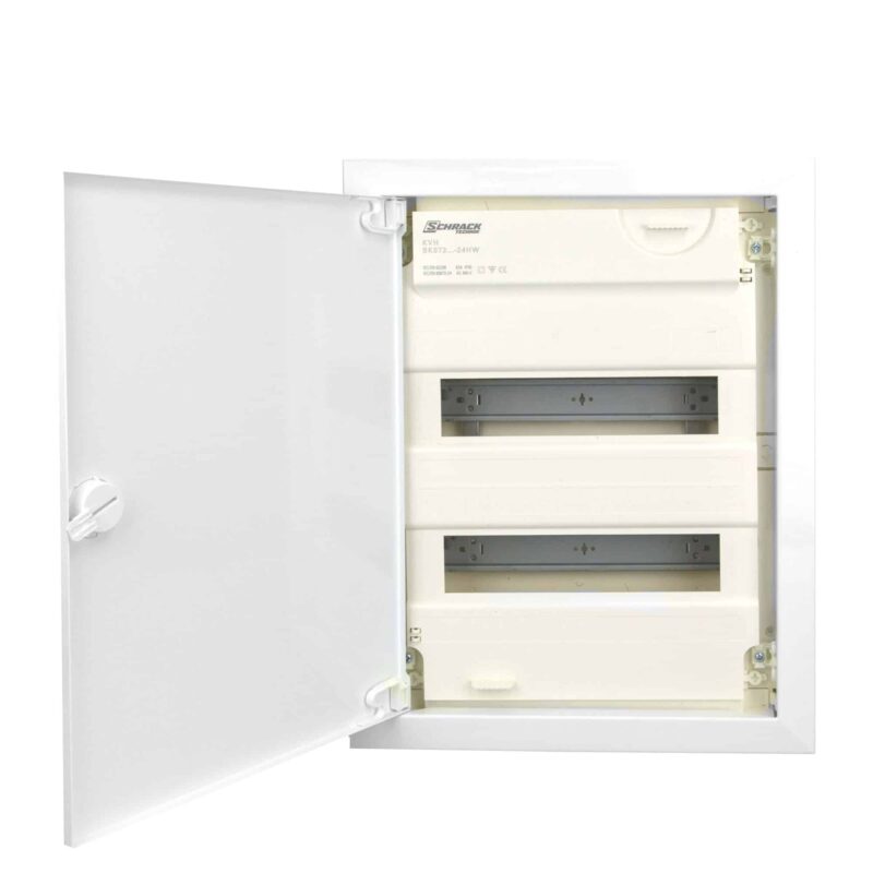 Tablou electric metalic incastrat gips-carton, 24 module 2x12, usa mata inalta, IP30 - SKU:  BK072002-F