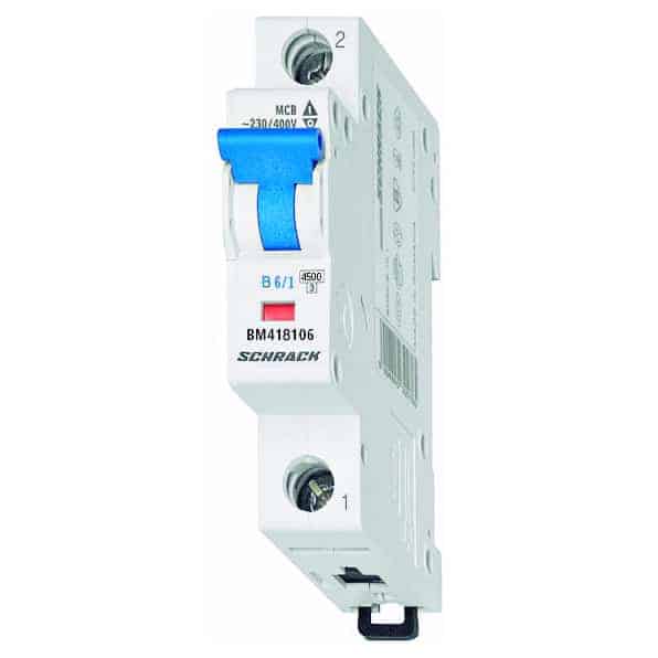 Disjunctor monopolara 1P 6A curba B 4.5kA UH - SKU:  BM418106