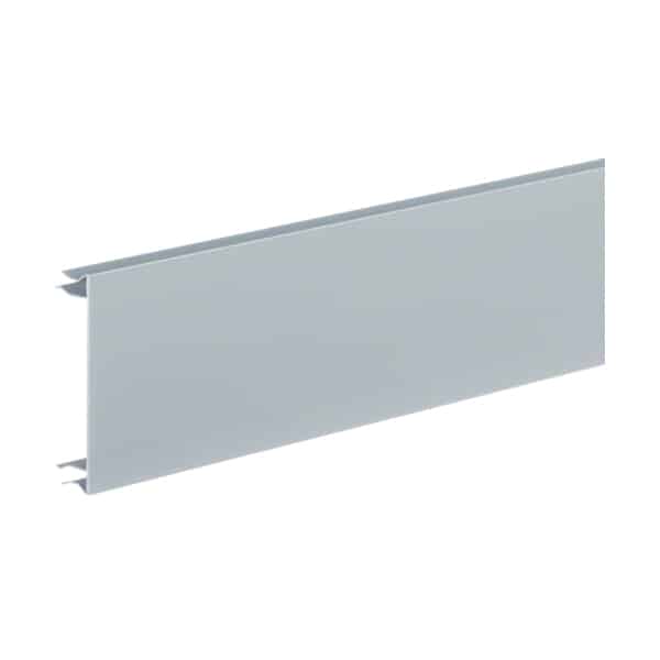 Capac pentru canal cablu AL purtator de aparataj Hager, 65x100mm, aluminiu, 2ml - SKU:  BRA0802ELN