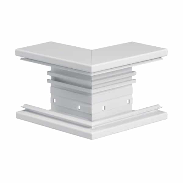 Unghi exterior pentru canal cablu AL purtator de aparataj Hager, 80mm, argintiu  - SKU:  BRA6510039010