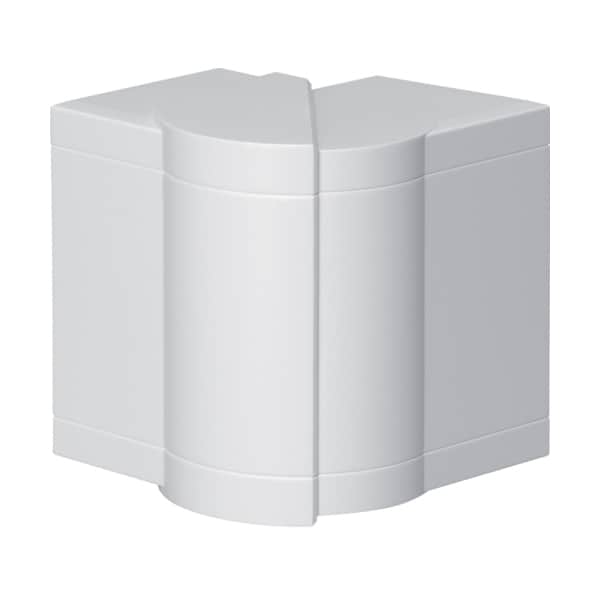 Unghi exterior pentru canal cablu AL purtator de aparataj Hager, 37mm, argintiu  - SKU:  BRA651003H9010