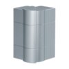 Unghi exterior pentru canal cablu purtator de aparataj, 37mm, argintiu - SKU:  BRA651703HLAN