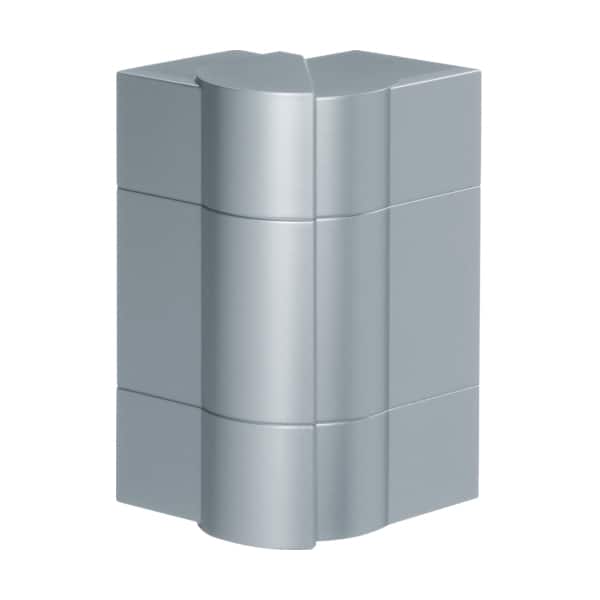 Unghi exterior pentru canal cablu purtator de aparataj, 37mm, argintiu - SKU:  BRA651703HLAN