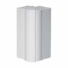 Unghi exterior pentru canal cablu AL purtator de aparataj Hager, 37mm, argintiu - SKU:  BRA652103H9010