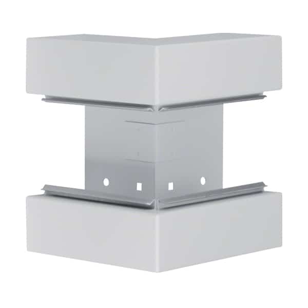 Unghi exterior pentru canal cablu purtator de aparataj 80x80mm gri  - SKU:  BRS6517037035