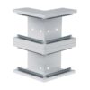 Unghi exterior pentru canal cablu purtator de aparataj Hager, 146x146mm, gri - SKU:  BRS652103D7035
