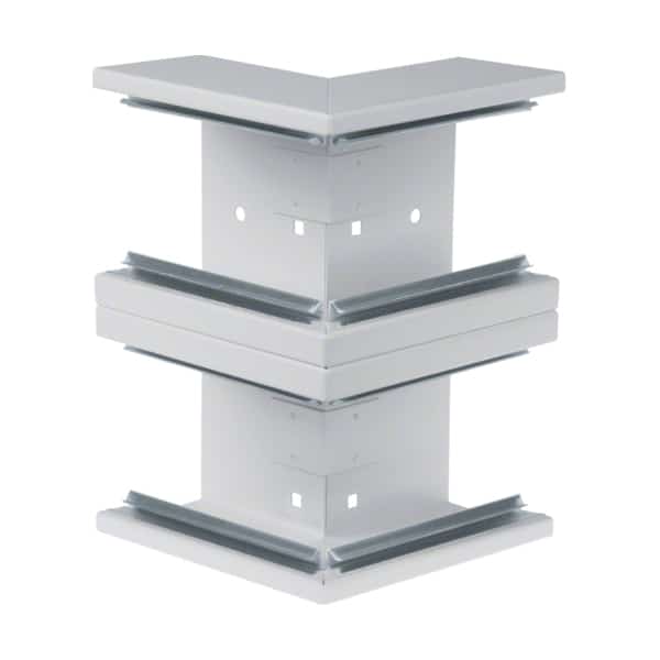 Unghi exterior pentru canal cablu purtator de aparataj Hager, 146x146mm, gri - SKU:  BRS652103D7035