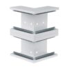 Unghi exterior pentru canal cablu OL purtator de aparataj 80x80mm gri  - SKU:  BRS652103D9010