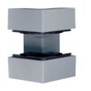 Unghi exterior pentru canal cablu purtator de aparataj 80x80mm gri - SKU:  BRS652103VERZ