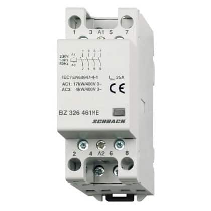 Contactor modular 230VAC 25A 4ND - SKU:  BZ326461ME