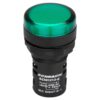 Lampa LED de semnalizare verde, 24V AC/DC, D22, IP65 - SKU:  BZ501213-B