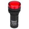 Lampa de semnalizare LED, rosu, 230V AC/DC, D22 - SKU:  BZ501215-B