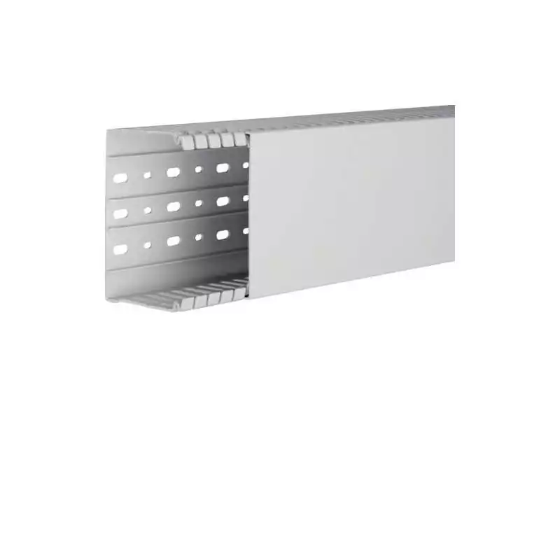 Cablu canal halogen free HA7 80x120mm gri deschis - SKU:  HA780120