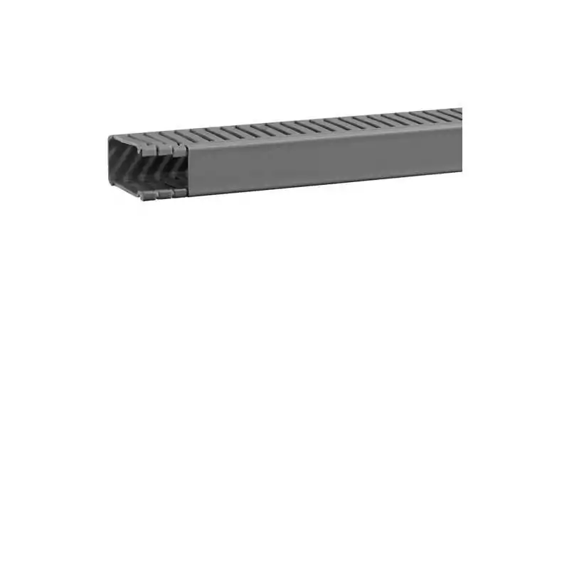 Cablu canal fara perforatii interioare din PVC BA6 60x25mm gri piatra - SKU:  BA66002507030O