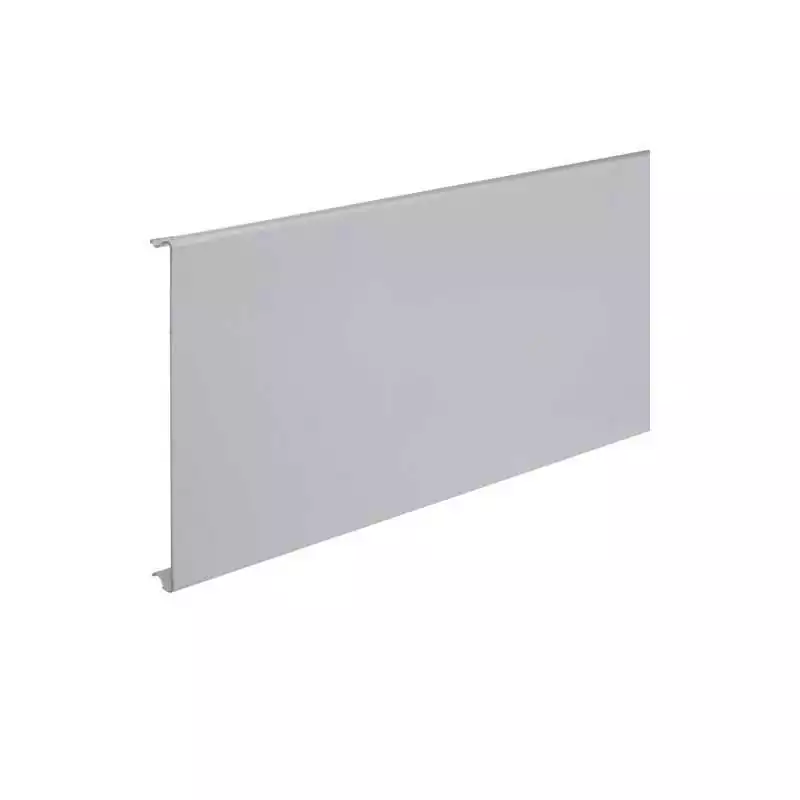 Capac canal cablu aparataj BRS latime 120mm din tabla otel gri deschis - SKU:  BRS12027035