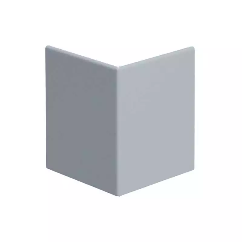 Capac colt exterior pentru canal cablu aparataj BRS 80mm din tabla de otel zincat - SKU:  BRS0802AVERZ
