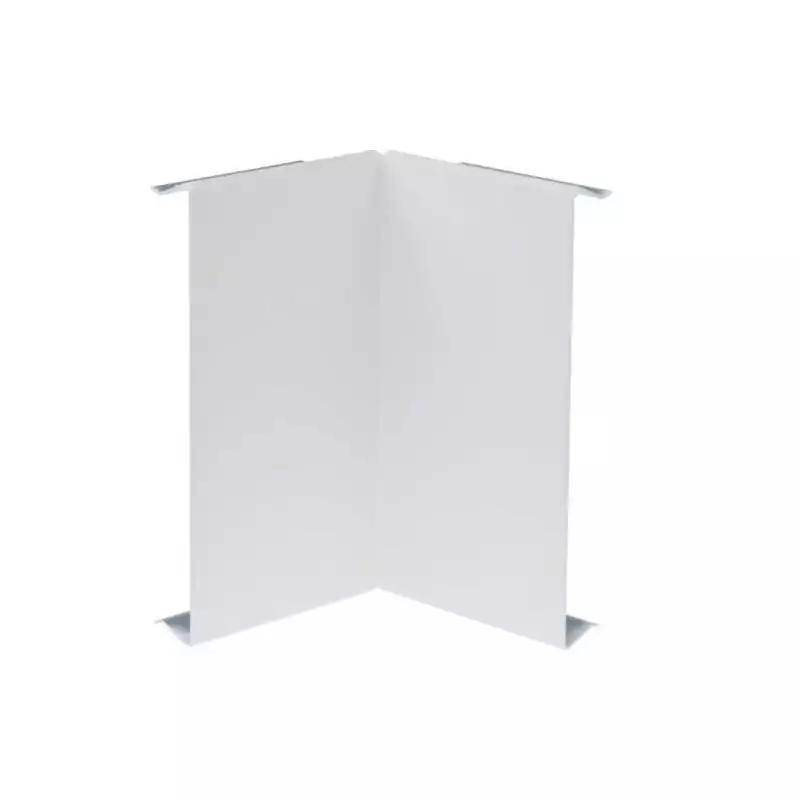 Capac colt interior pentru brustungskanal BRS 120mm din tabla de otel alb - SKU:  BRS1202I9010