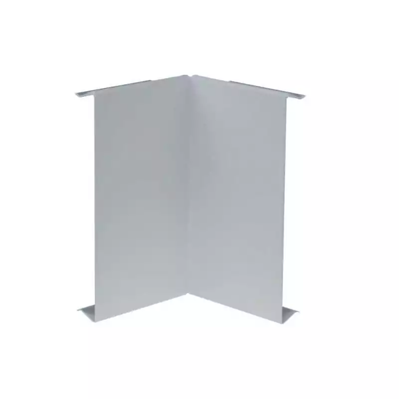 Capac colt interior pentru canal cablu aparataj BRS 120mm din tabla de otel zincat - SKU:  BRS1202IVERZ