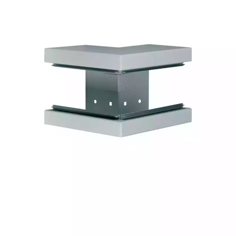 Colt exterior din profil de baza BRS 100x130mm cu capac 80mm din tabla de otel zincat - SKU:  BRS1001303VERZ