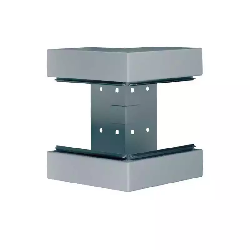 Colt exterior din profil de baza BRS 100x210mm cu capac 120mm din tabla de otel zincat - SKU:  BRS1002103BVERZ