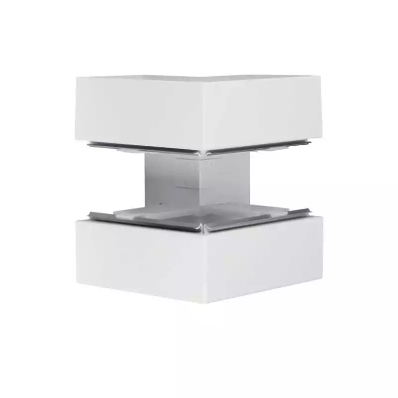 Cot Exterior Profil BRS 100x210mm Capac 80mm Tabla Otel Alb - SKU:  BRS10021039010