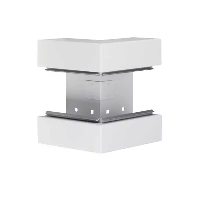 Colt Exterior Din Profil De Baza BRS 68x170mm Capac 80mm Tabla De Otel Alb - SKU:  BRS6517039016