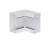 Colt Interior Din Profil De Baza BRS 68x130mm Capac 80mm Tabla De Otel Alb - SKU: BRS6513049016