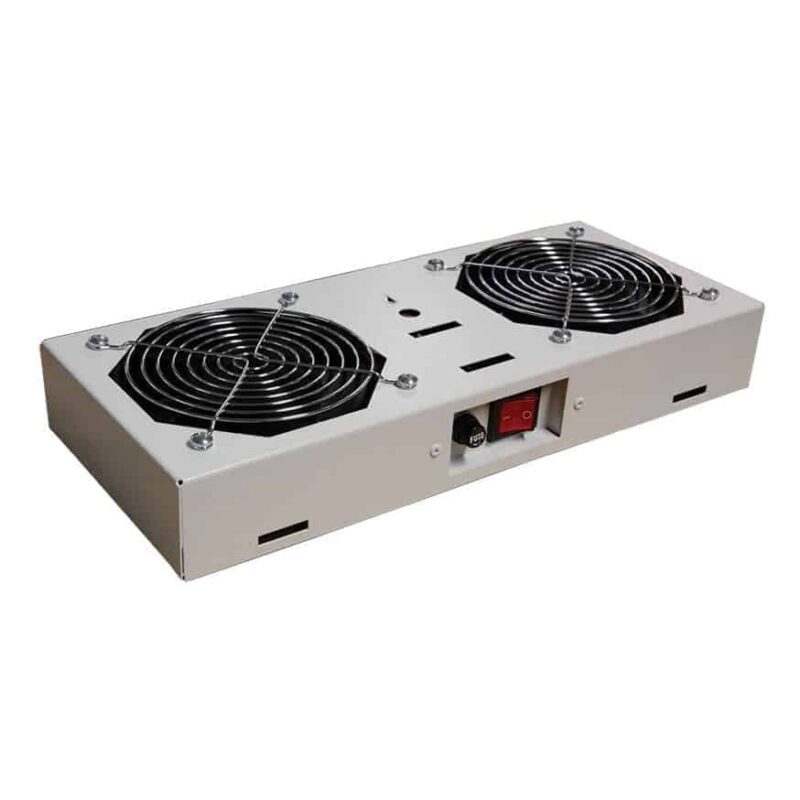 Unitate de tavan cu 2 ventilatoare, DT/DTW, comutator ON/OFF, instalare exterior dulap Rack - SKU:  DTLTR02S
